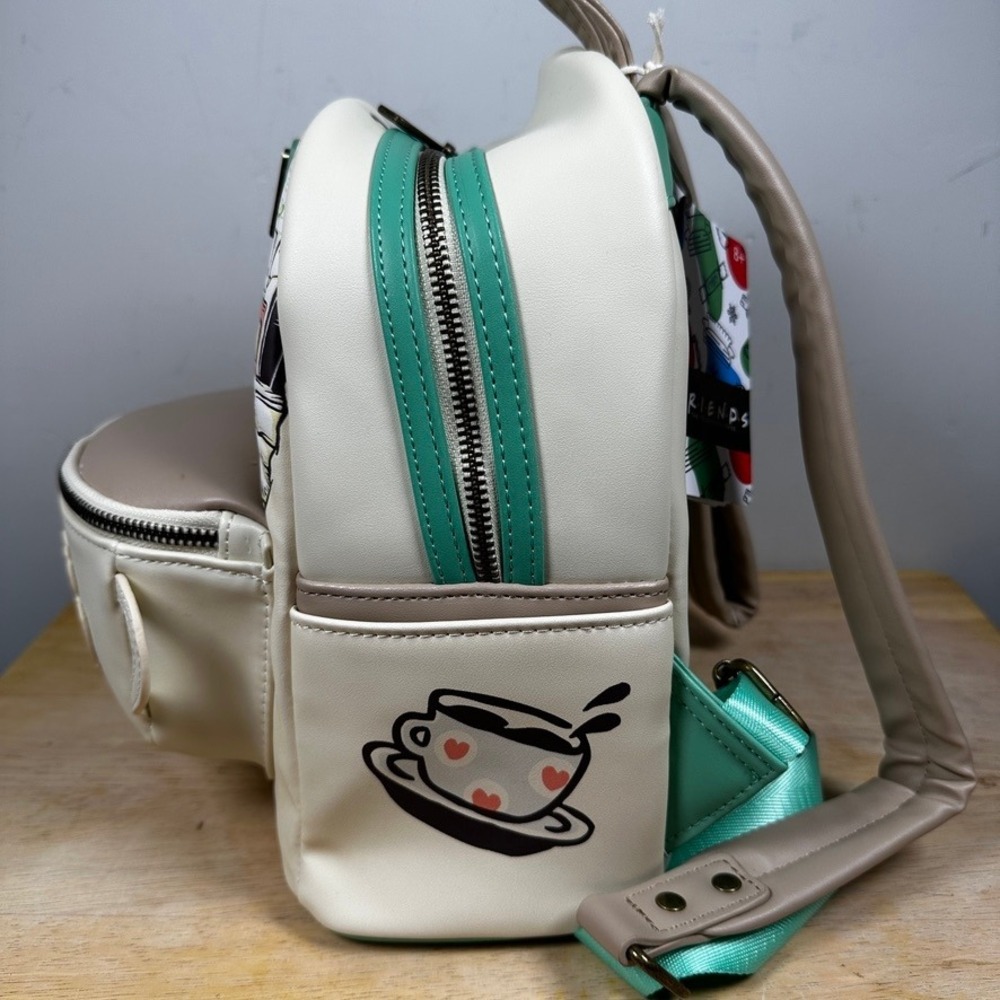 Loungefly WB Friends Central Perk Mini Backpack Couch Coffee Shop NWT - Picture 5 of 14
